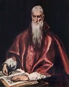 El Greco St.Jerome as a Cardinal oil